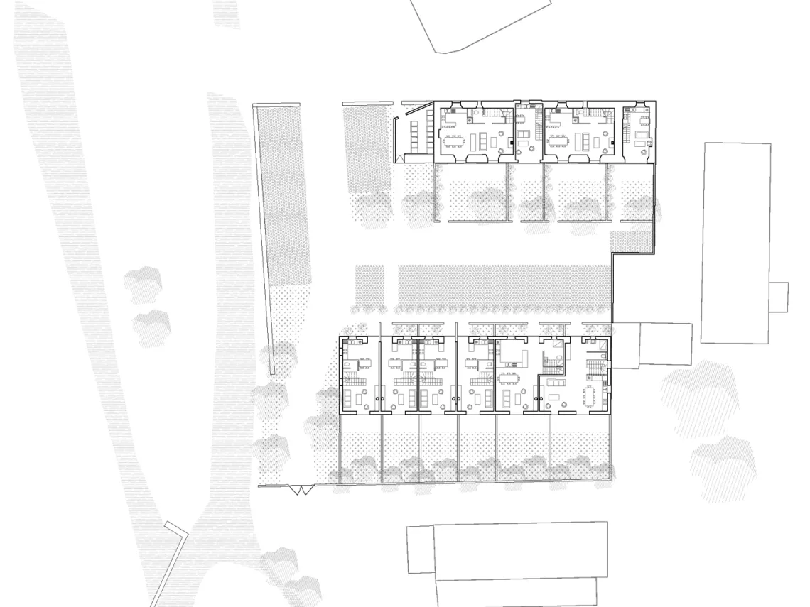 Plan des rez-de-chaussée