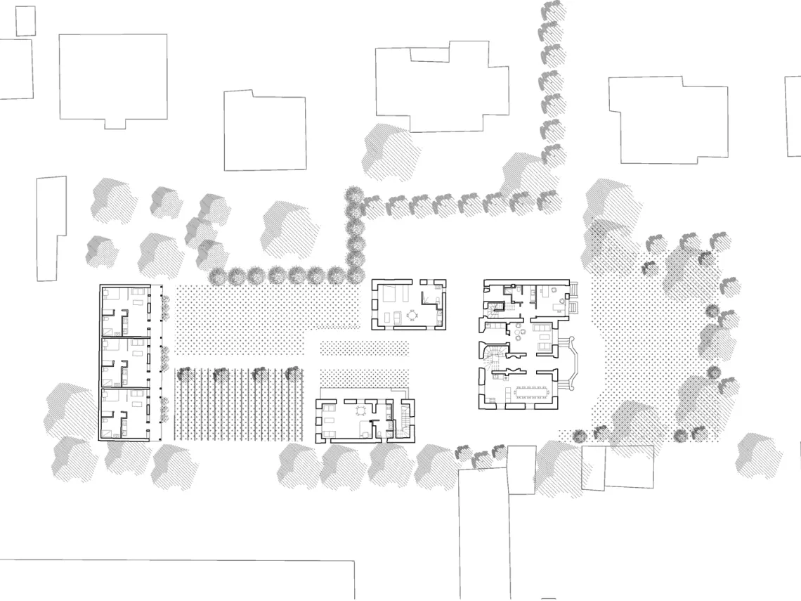 Plan des rez-de-chaussée