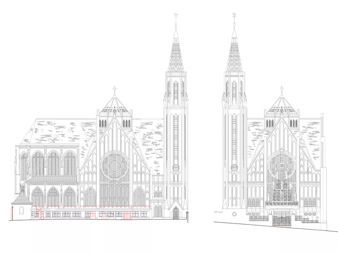 Façades Nord et Ouest